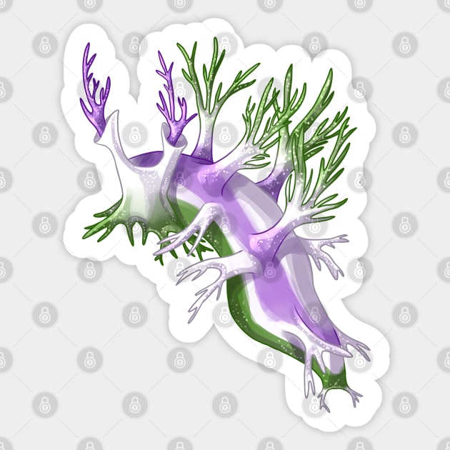 Genderqueer Nudibranch Sticker by candychameleon